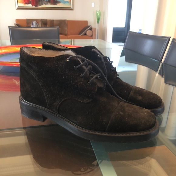 EMPORIO ARMANI Vintage Suede Shoes - Picture 1 of 4